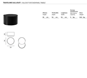 TAVOLINO ALLOUT NOVAMOBILI - arredinterni