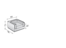 Carica l&#39;immagine nel visualizzatore di Gallery, POLTRONA GENTLMAN FLOU - arredinterni
