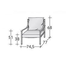 Carica l&#39;immagine nel visualizzatore di Gallery, POLTRONA IKO FLOU - arredinterni
