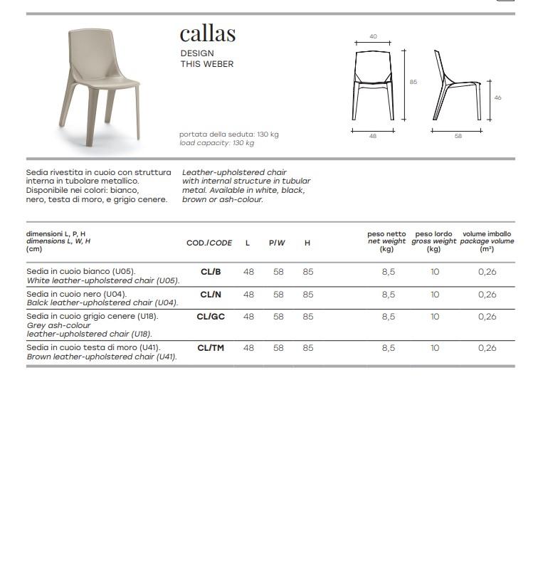 SEDIA CALLAS FIAM - arredinterni