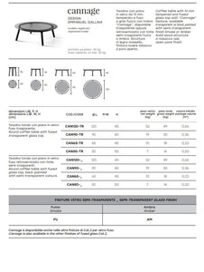TAVOLINO CANNAGE FIAM - arredinterni