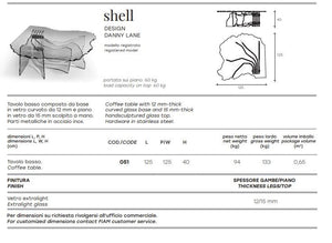 TAVOLINO SHELL FIAM - arredinterni